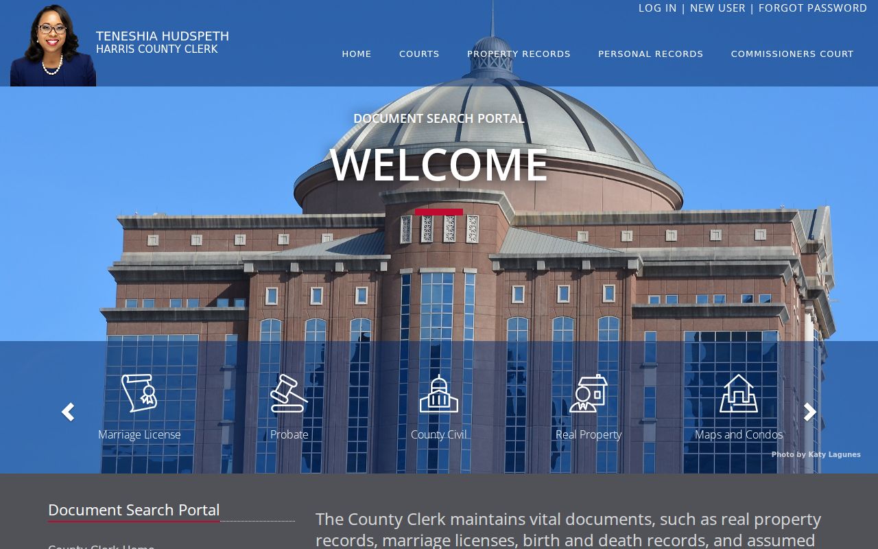 Spring residents directory Harris County Clerk records search