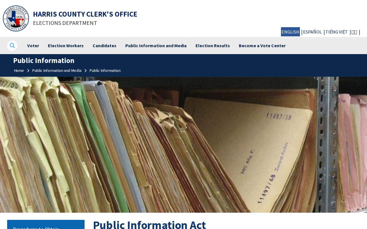 Spring residents directory Harris Elections public information request