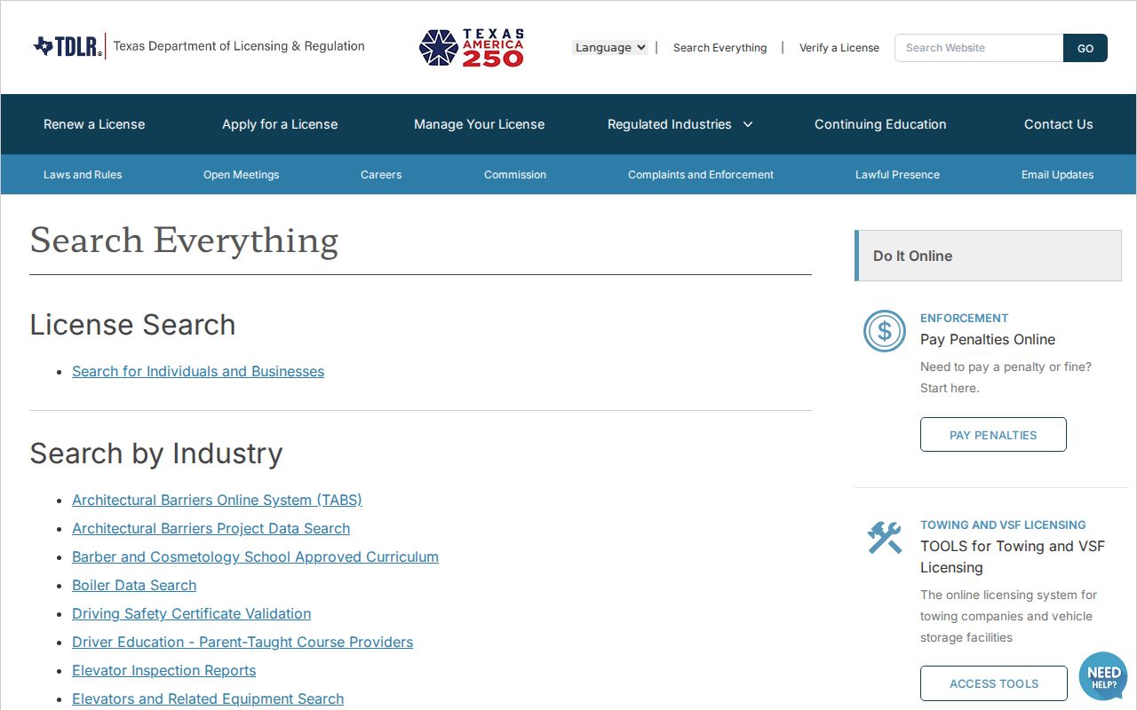 Spring neighbors Texas license verification search