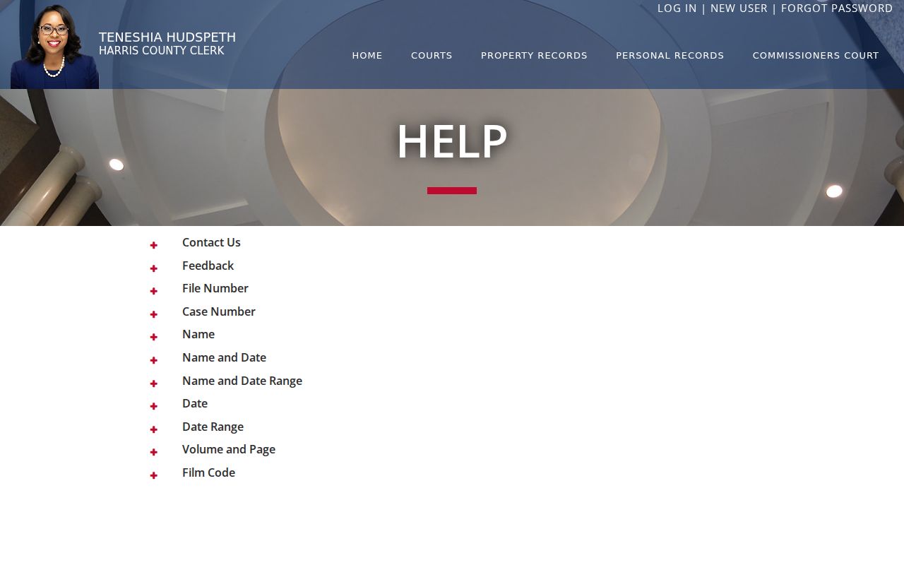 Harris County Clerk real-property search help for Spring street deed research